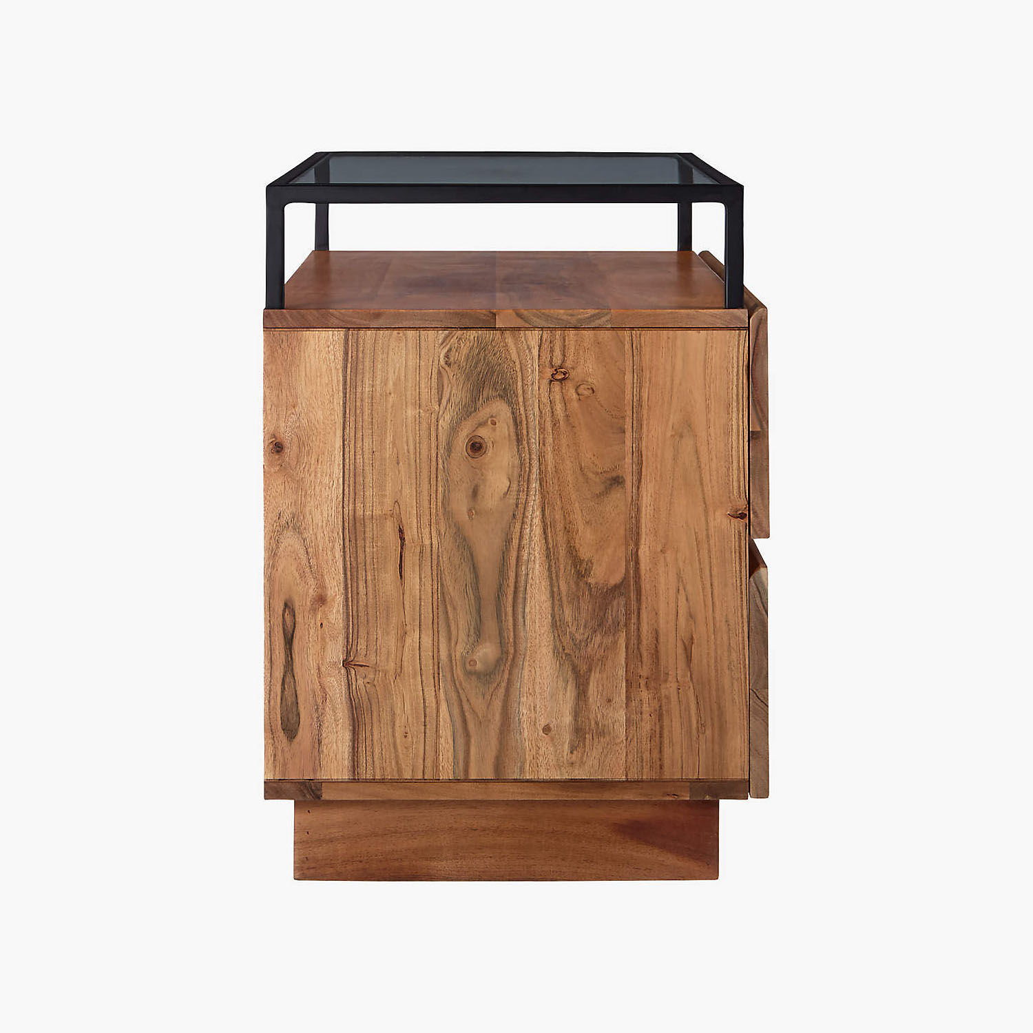 Lawson Nightstand with Glass Top
