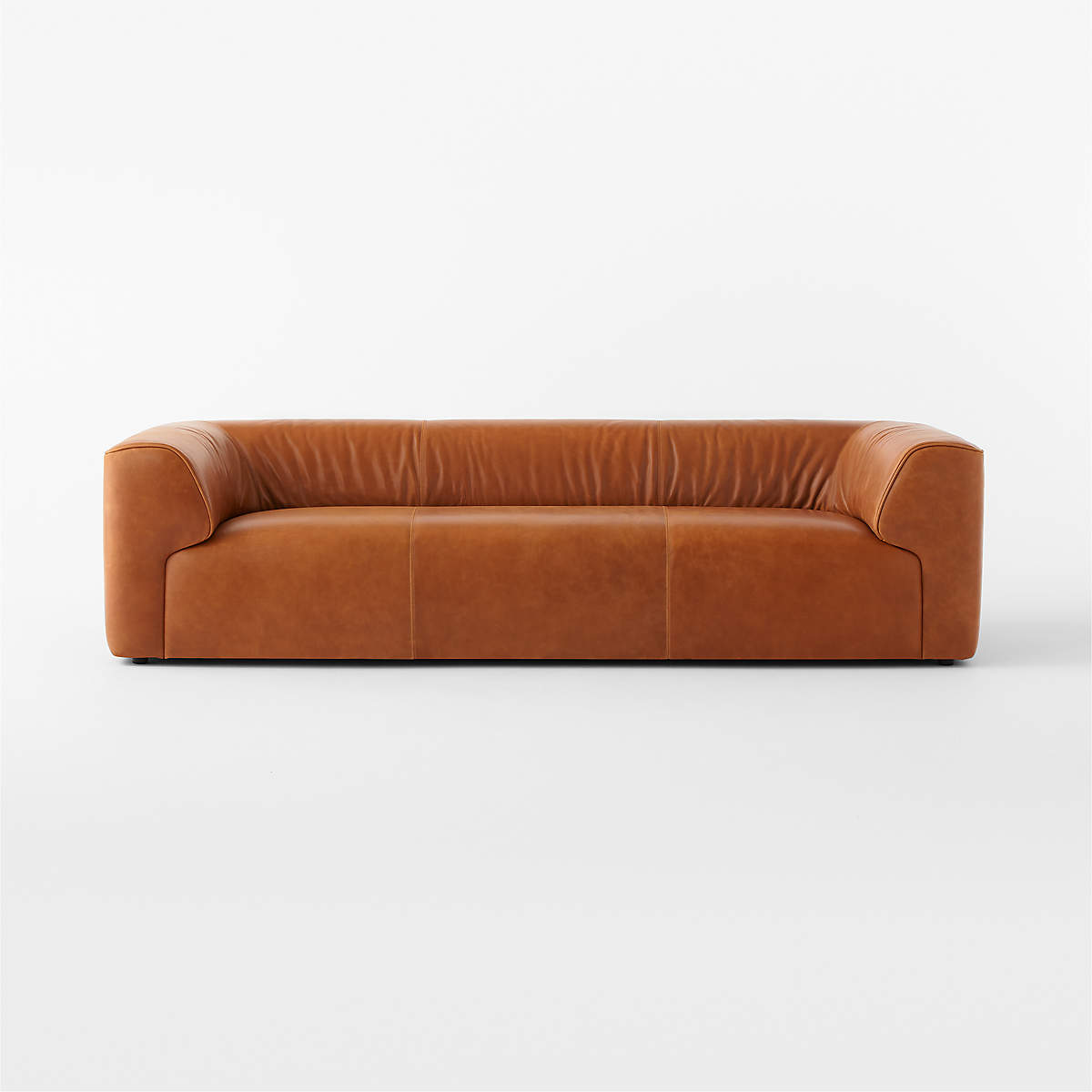 Rodez Saddle Leather Sofa by Evan Jerry