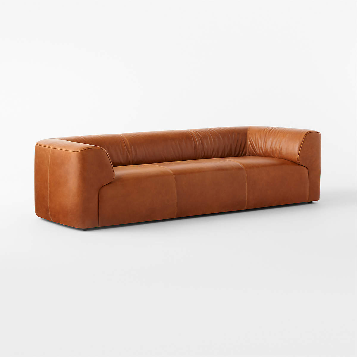 Rodez Saddle Leather Sofa by Evan Jerry
