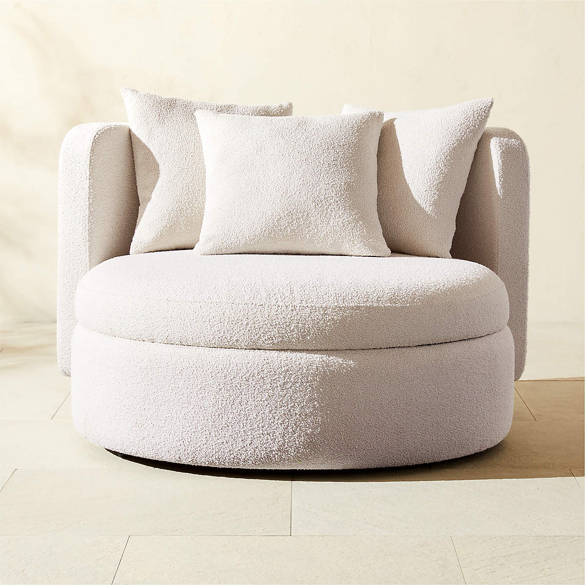 Lucie Outdoor Swivel Chair by Goncalo Campos