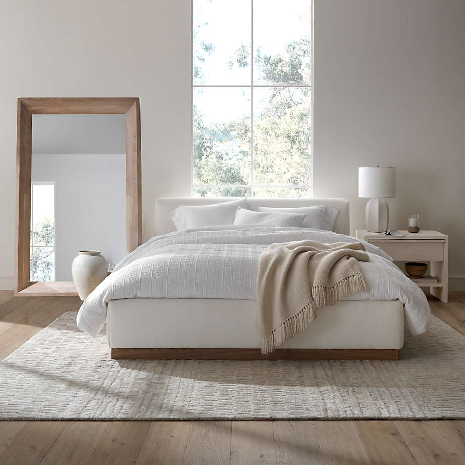 Tidal King Ivory Upholstered Bed