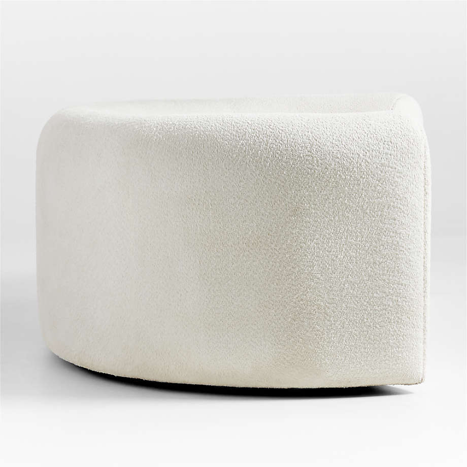 Boucle Curved Sofa by Leanne Ford