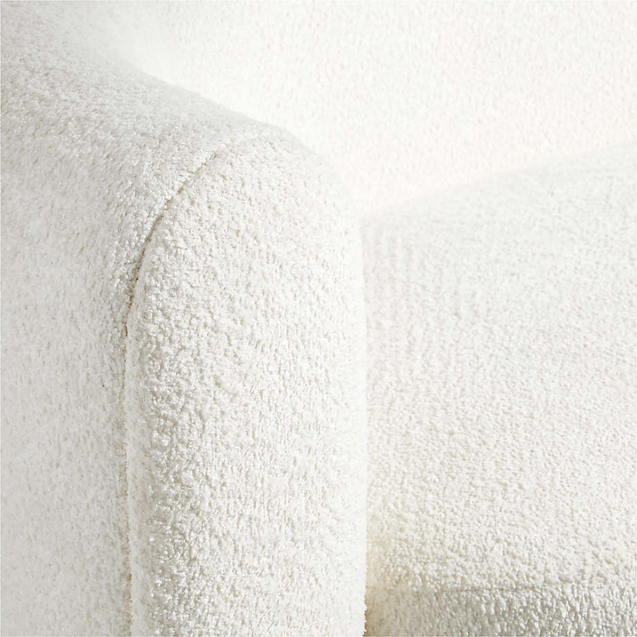Boucle Curved Sofa by Leanne Ford