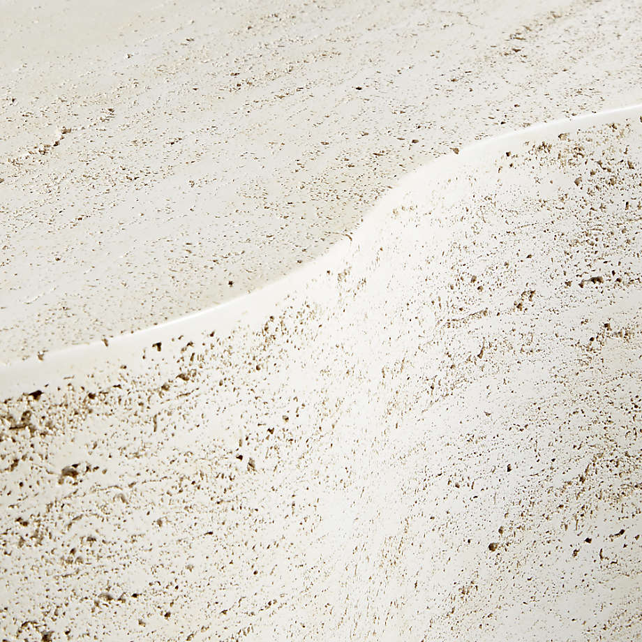 Aurora Travertine Coffee Table by Leanne Ford
