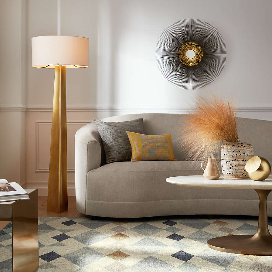 Wythe Brass Base Coffee Table