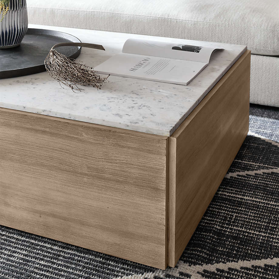 Troupe Square Marble Coffee Table