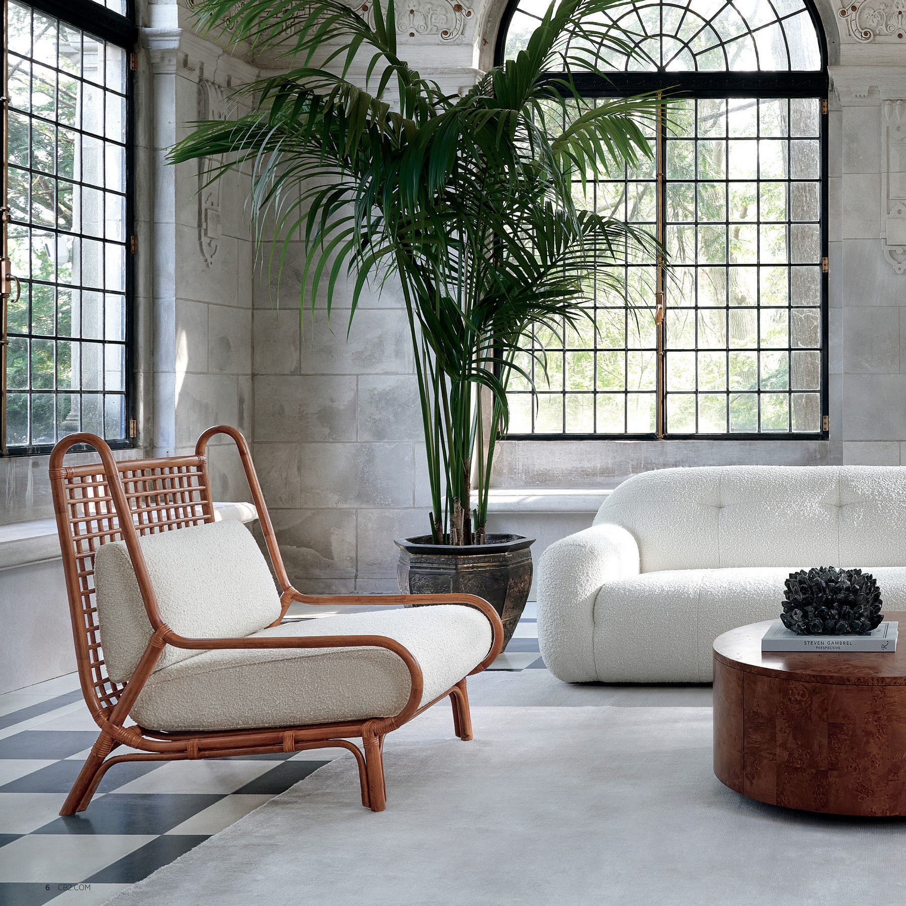 Ouen Rattan Lounge Chair by Mermelada Estudio
