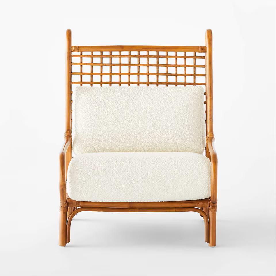 Ouen Rattan Lounge Chair by Mermelada Estudio