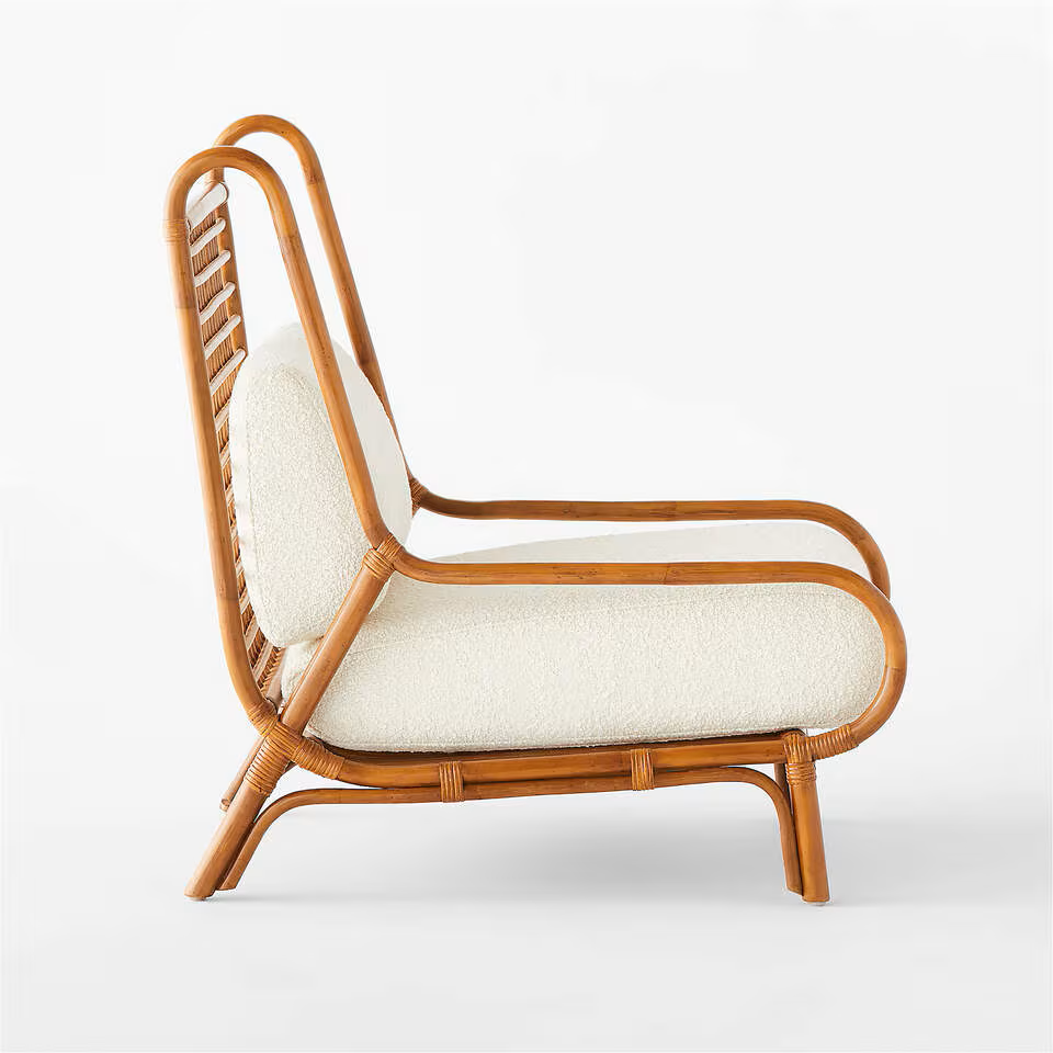 Ouen Rattan Lounge Chair by Mermelada Estudio