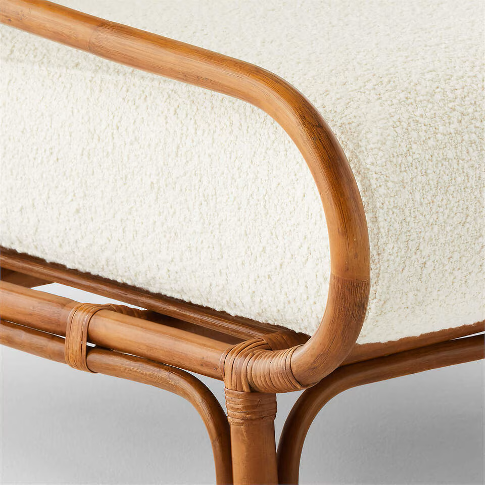 Ouen Rattan Lounge Chair by Mermelada Estudio