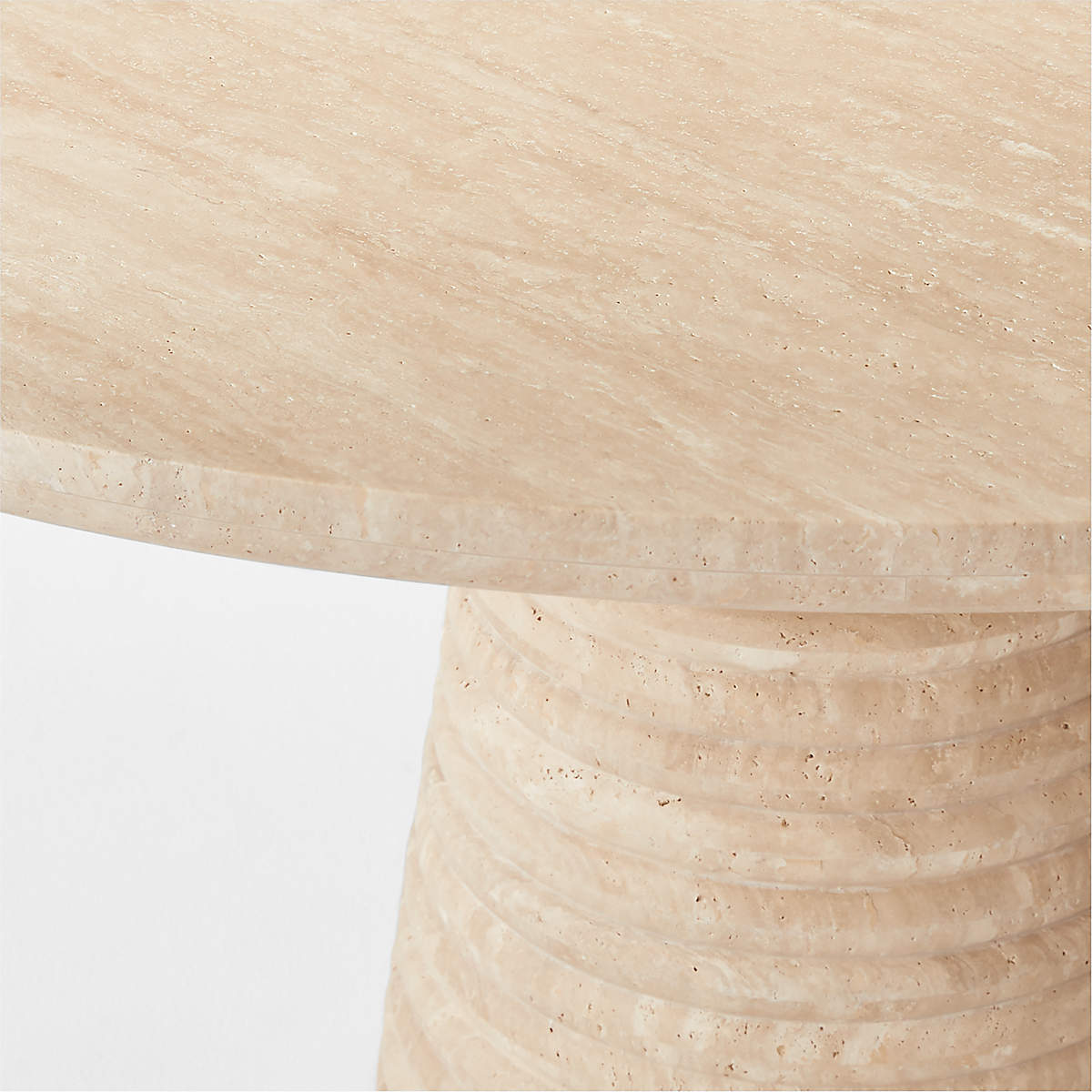 Taza Travertine Dining Table by Mermelada Estudio