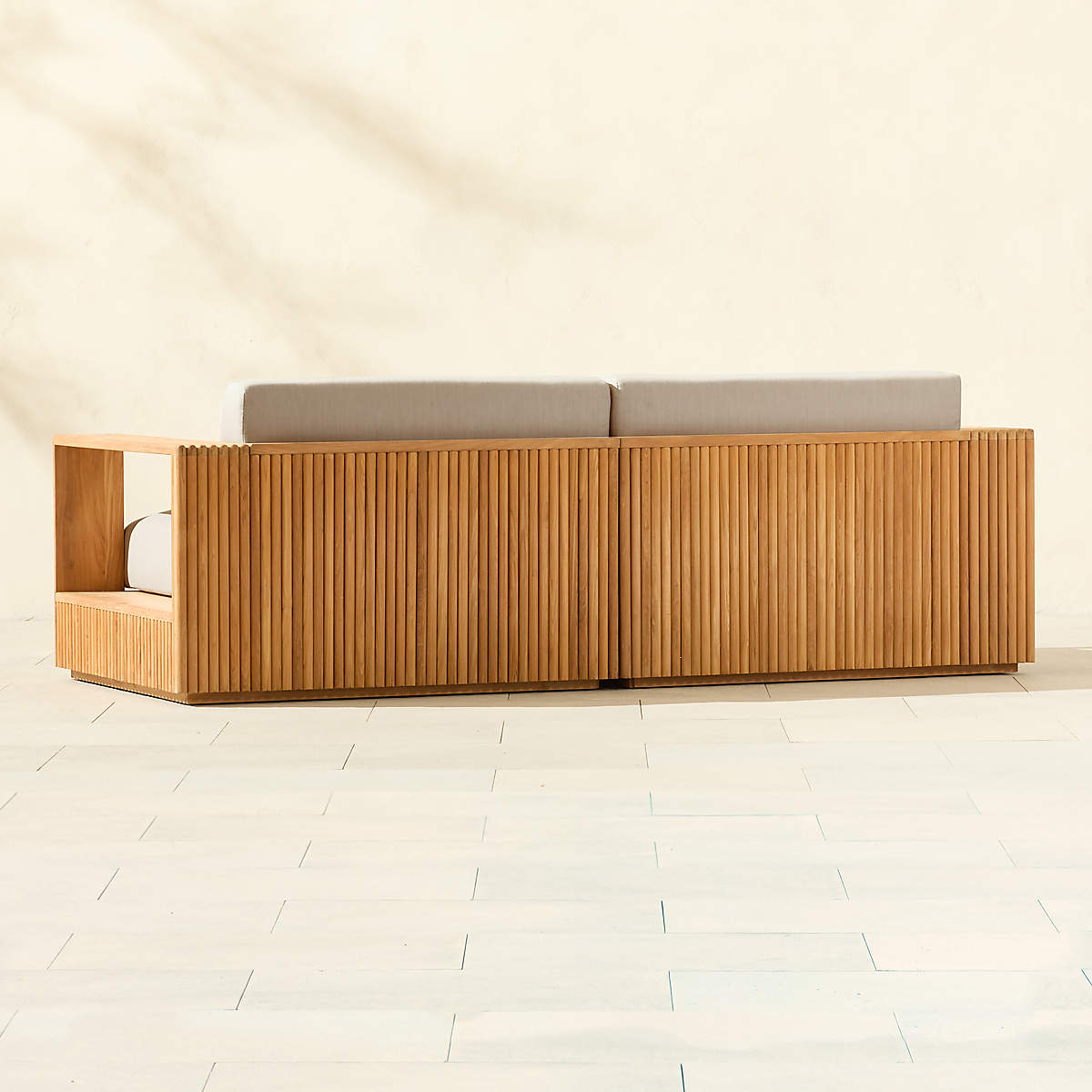 Topia Teak Outdoor Loveseat by Mermelada-Estudio