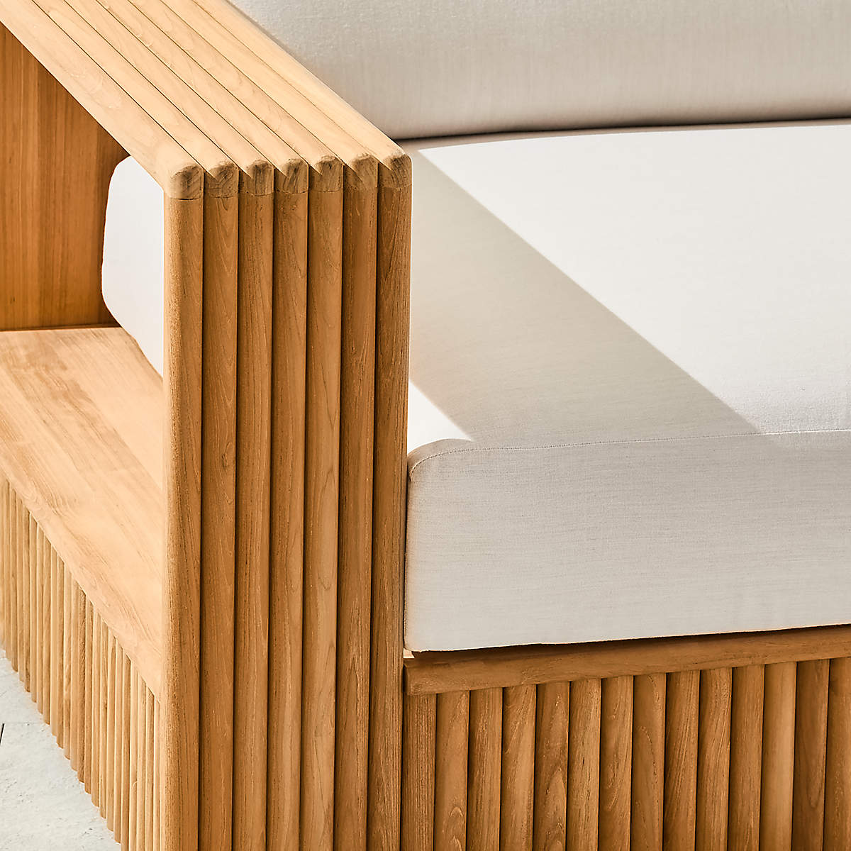 Topia Teak Outdoor Sectional Sofa by Mermelada Estudio