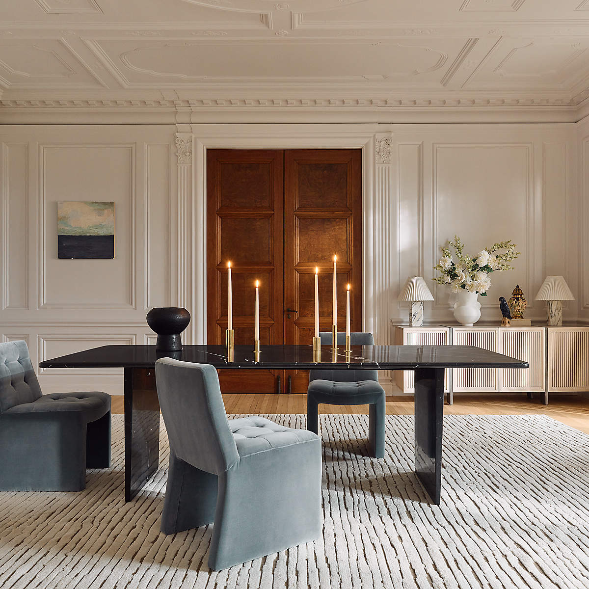Kishi Marble Dining Table by Nifemi Marcus-Bello