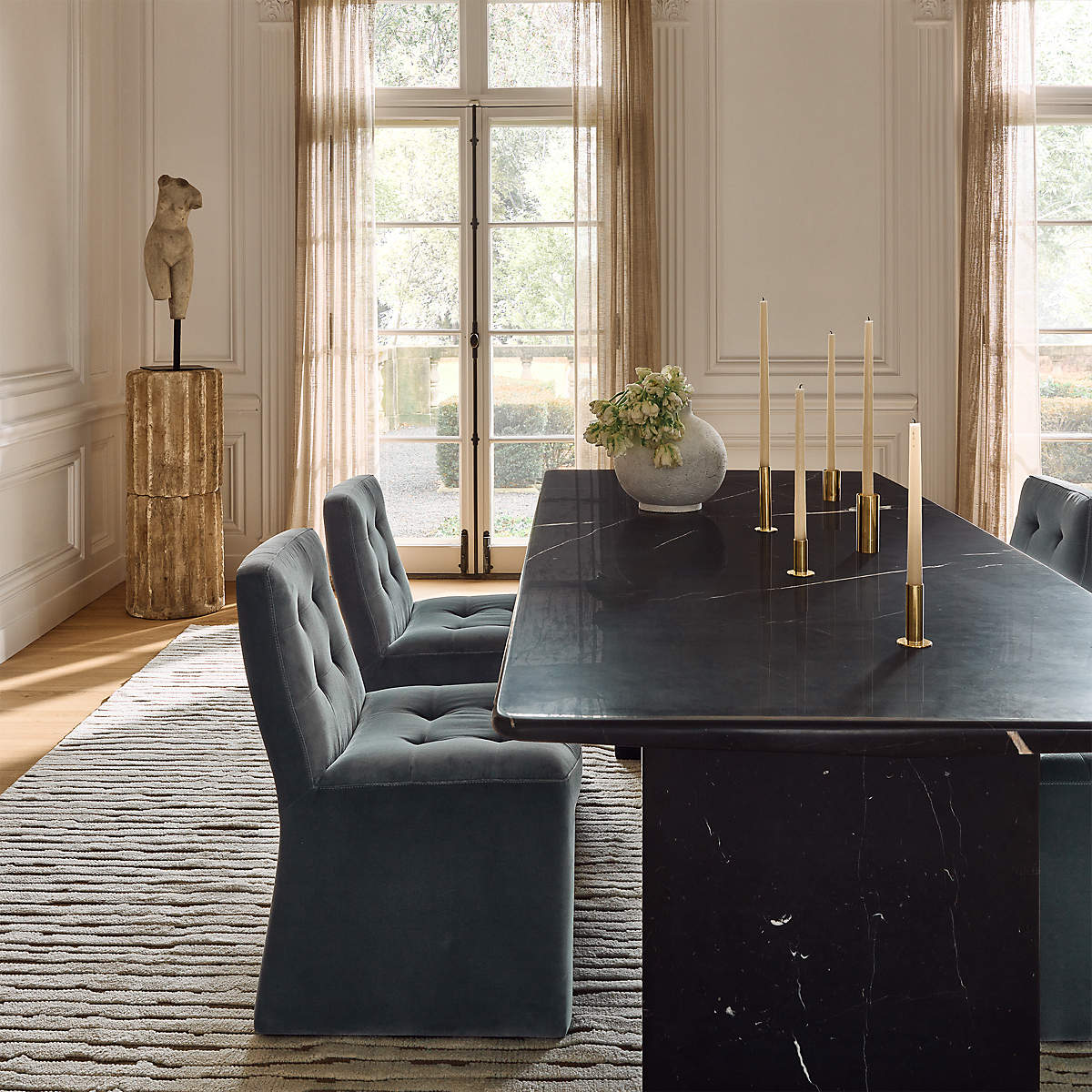 Kishi Marble Dining Table by Nifemi Marcus-Bello