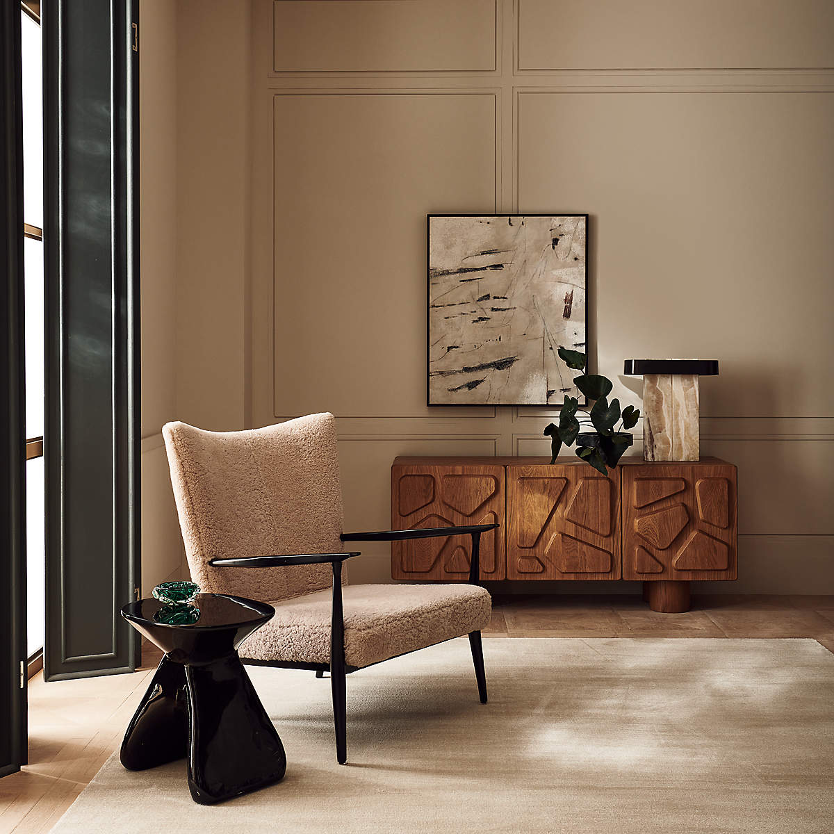 Puma Shearling Lounge Chair by Paul MacCobb
