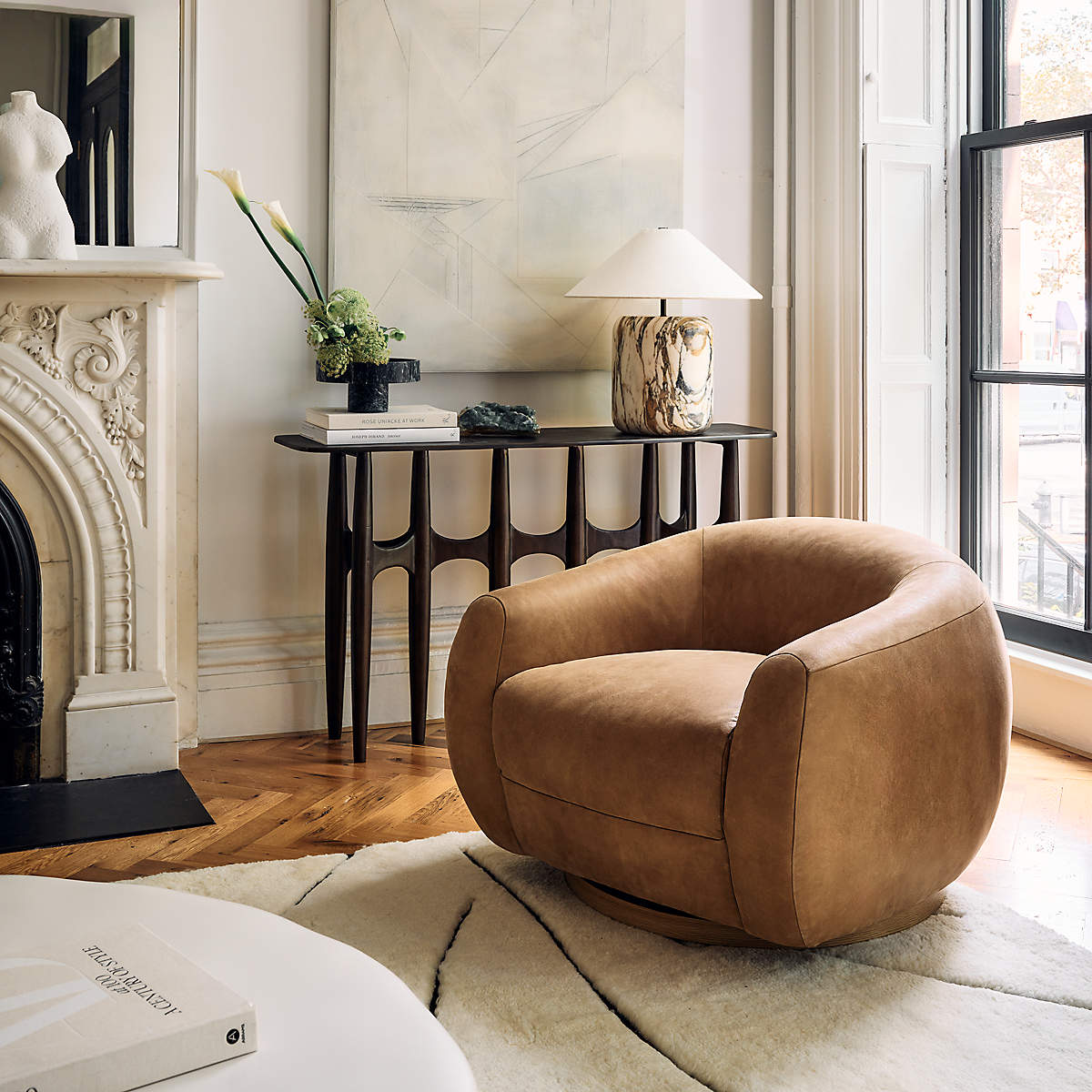 Laszlo Swivel Chair by Ross Cassidy
