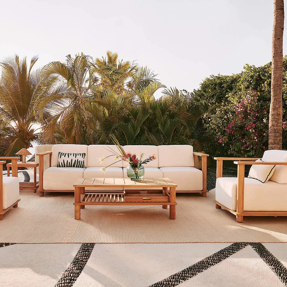 Pinet Teak Outdoor Coffee Table by Ross Cassidy