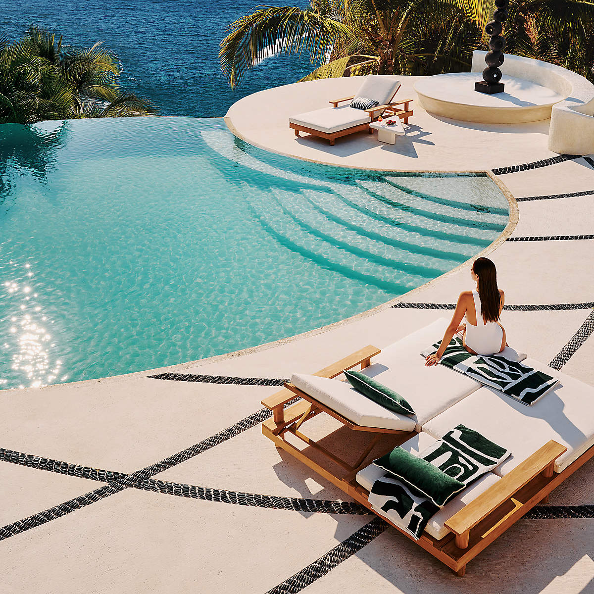 Pinet Teak Sun Lounge by Ross Cassidy