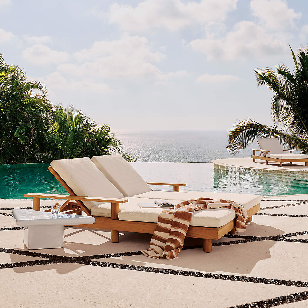 Pinet Teak Sun Lounge by Ross Cassidy