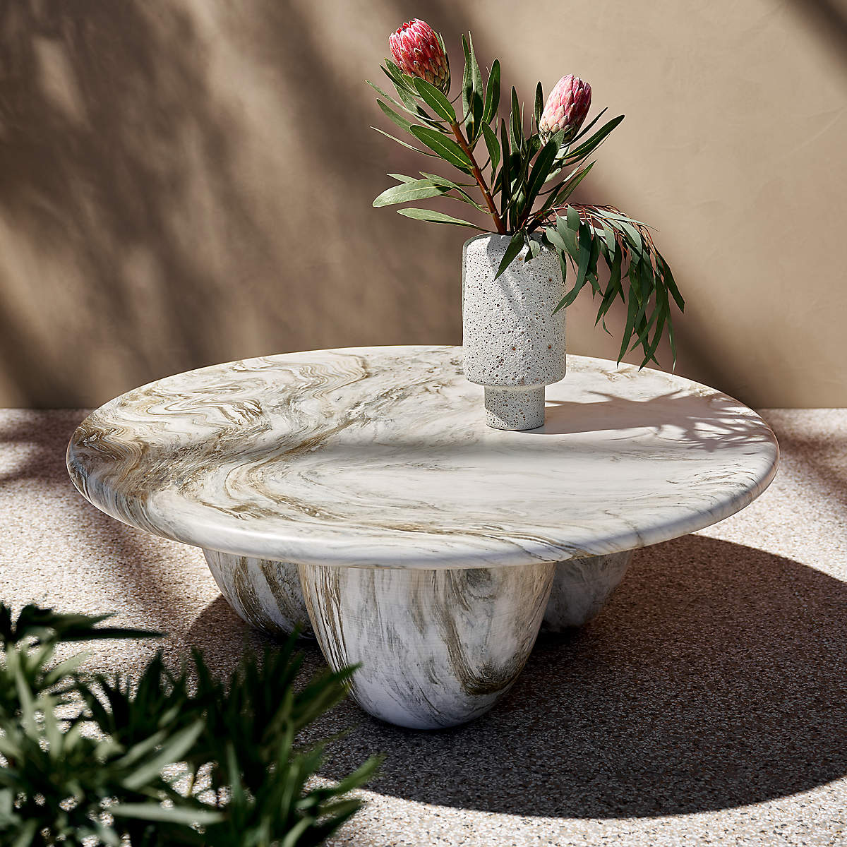 Cova Marbled Resin Coffee Table by Sam Baron