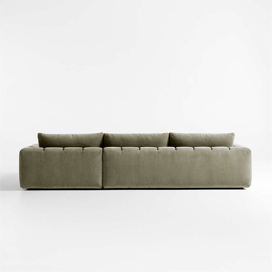 Ruvira Velvet L-Shape Sofa