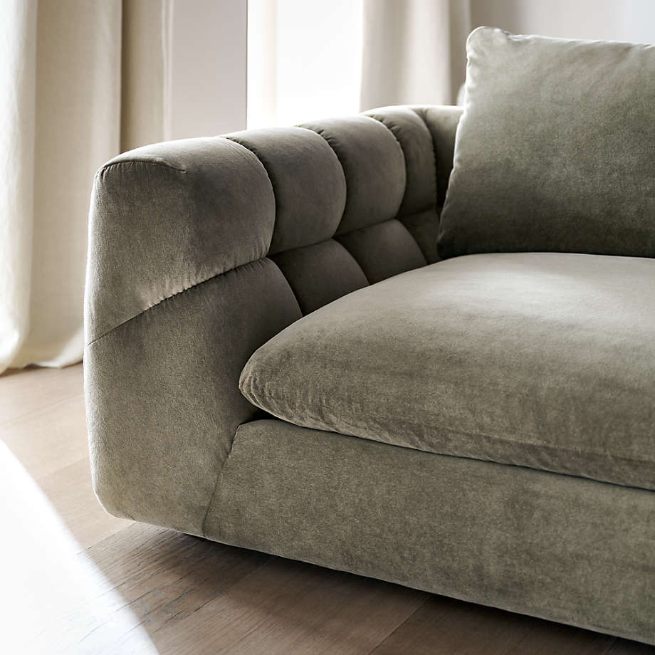 Ruvira Velvet Deep Seat Sofa