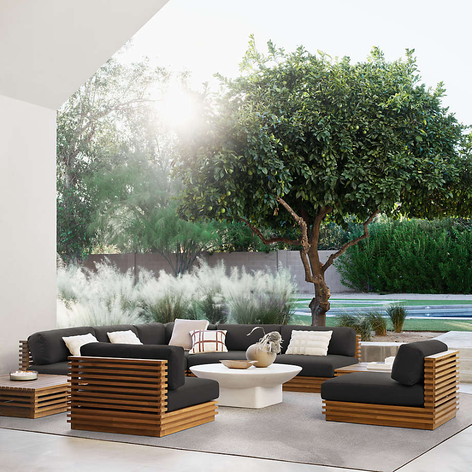 Batten Teak Outdoor Chair