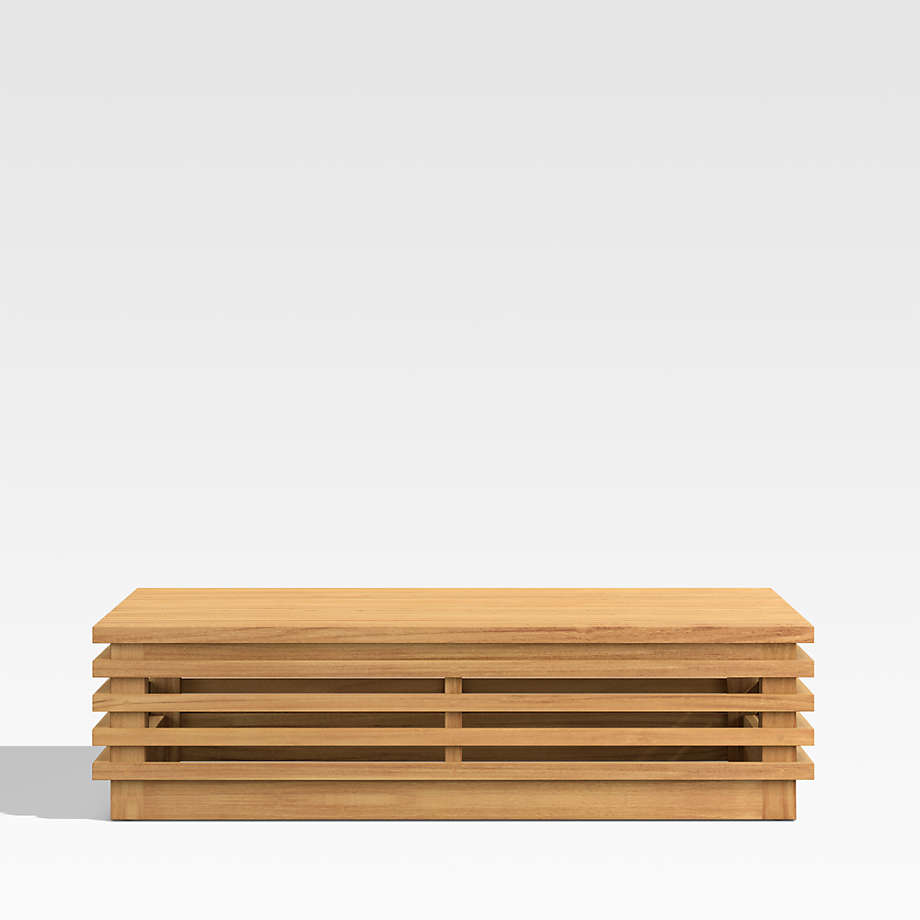 Batten Teak Outdoor Coffee Table