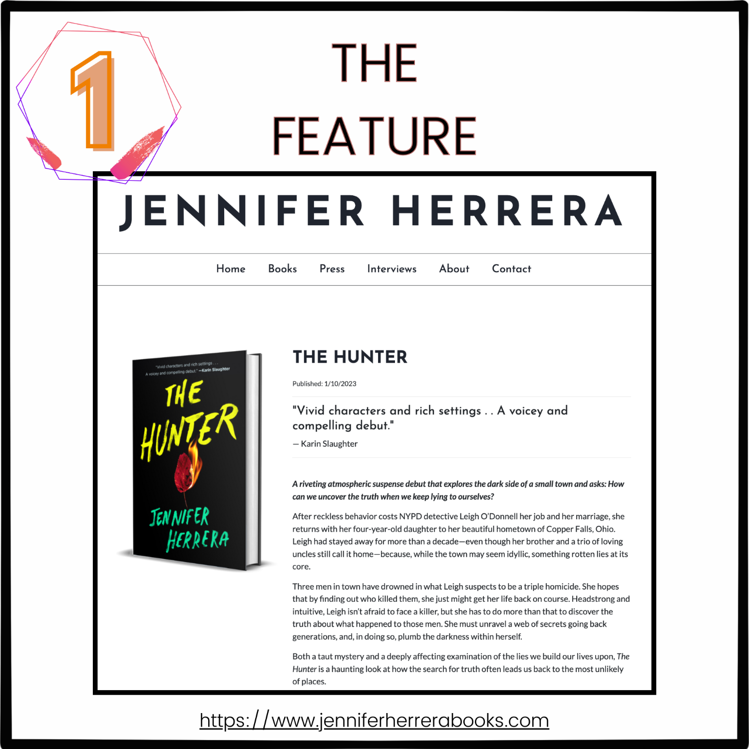 Modern Minimalist Website: "The Feature"