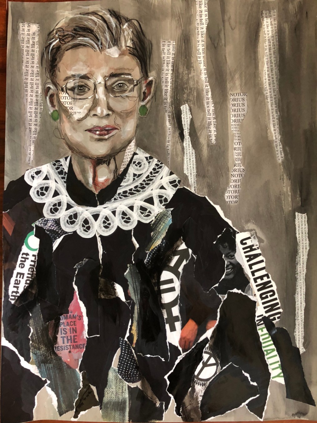 Ruth Bader Ginsberg by Paula Kerman