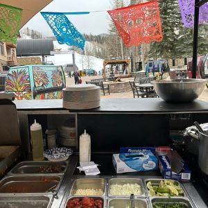 View from the cart