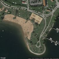 Großer Brombachsee, Spalt, Endndorf, Bathing beach Endndorf