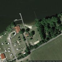 Rudower See, old bathing establishment