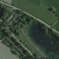 Marktler swimming lake, Marktl, inlet area at Kiosk