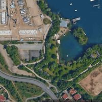 Mannheim, Rheinauer See Wasserkianlage