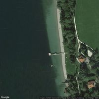 Chiemsee, Breitbrunn on Lake Chiemsee, bathing area Urfahrn