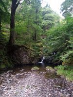 Waterfall above Dunira Square
