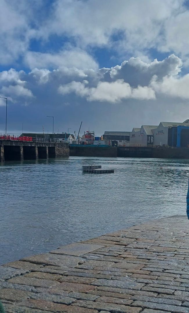 View from top of slipway 