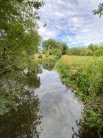 Looking upstream of the weir.