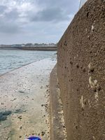 Platform at bottom of steps No 3 at low tide. 