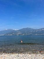 Small public beach near Griante