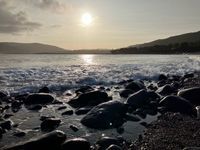 Beautiful morning yesterday, could have done with getting there 20 mins earlier for my swim due to rocks, but lovely once in