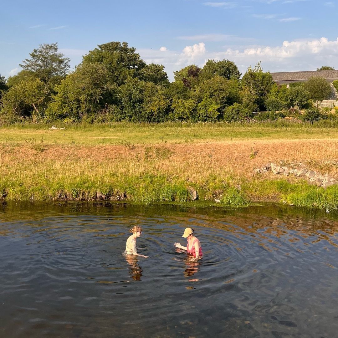 Can reach the bottom for the most part in the access area