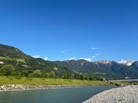 Photo 2 of River Rhine border of Switzerland and Lichtenstein