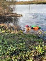 Tricky exit, depending on water level - pulled myself up using the grass!