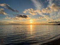 Sunset Chalkwell beach 
