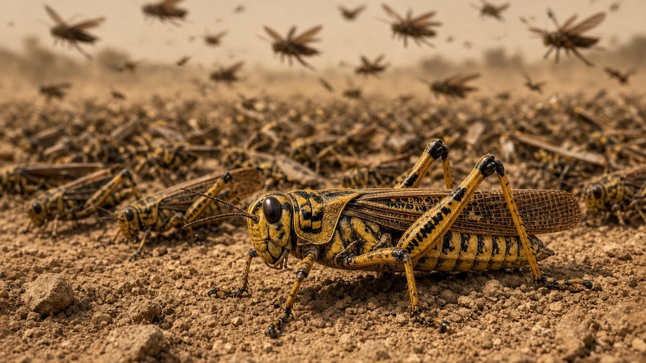 Desert Locust: Phase Change, Serotonin, and the Swarm That Eats a Continent