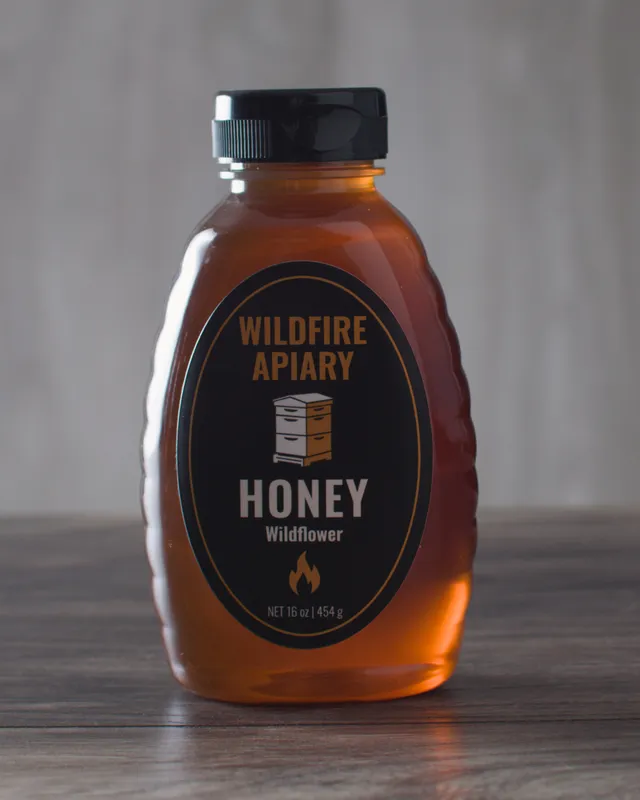 1 lb Squeeze Jar of Wildflower Honey