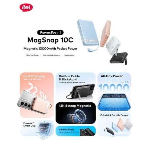 iTel PowerEasy 1 MagSnap 10C (A1820), 10,000mAh. image 3